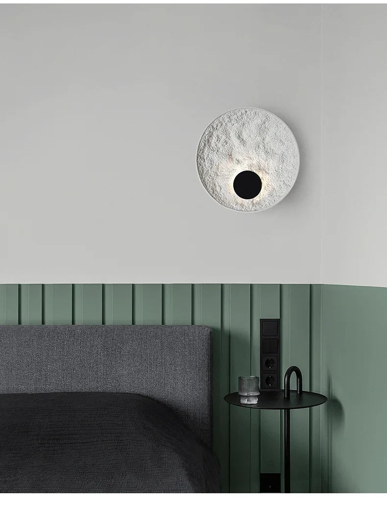 Axyaa Nordic Loft Circle Wall Lamps for Indoor Lighting Fixtures