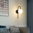 Axyaa Glass Ball Wall Sconce - Luxe Living Room Bedroom Lighting