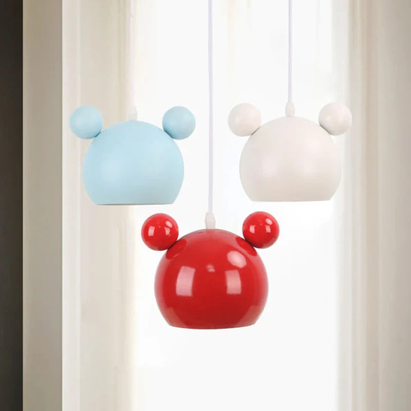 Axya Nordic Mickey Kids Room Pendant Lamp - Creative Cartoon Design