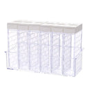 Axyaa Spice Storage Jars Set, Transparent Double-Sided Opening Containers