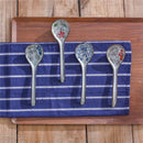 Axya Hand-painted Floral Ceramic Spoon, 16.5*5cm, Japanese Retro Style