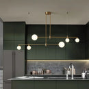Axyaa Glass Ball Pendant Light for Modern Dining Room & Kitchen Decor