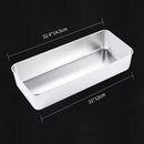 Axyaa Stainless Steel Serving Tray with Lid, Rectangle Buffet Organizer & Food Storage