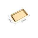 Axyaa Stainless Steel Food Storage Tray Shallow Sushi BBQ Plate Fruit Vegetable Kitchen Pan