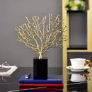 Axya Coral Marble Base Office Art Decoration