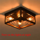 Axyaa Industrial Style Wood Art Ceiling Lamp for Living Room, Bedroom, Dining Room