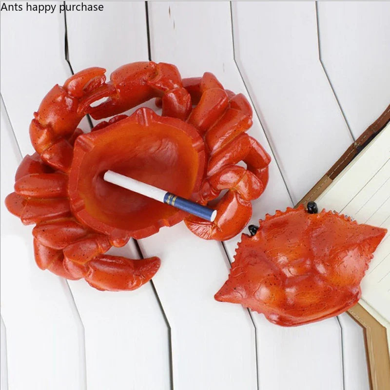 Axya Crab Resin Ash Storage Tray with Cover - Smoking Accessories