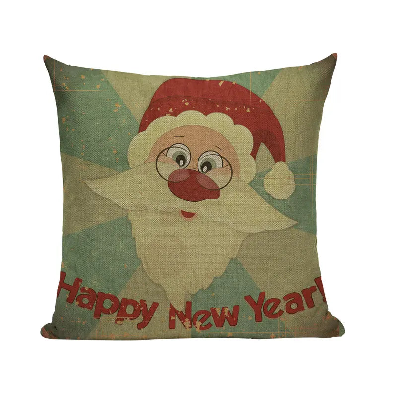 Axyaa Christmas Birthday Cushion Cover 45X45cm - Bedroom Sofa Decor Cojines