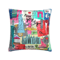 Axyaa Nordic Linen Graffiti Cushion Cover for Sofa Decoration