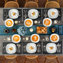 Axyaa Elisa 18-Piece Dinner Set for 6 - Ceramic Porcelain Dish Set