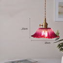 Axyaa Nordic Purple Glass LED Pendant Light - Modern Hanging Lamp for Home and Hospitality