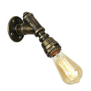 Axyaa Industrial Water Pipe Wall Sconce Steampunk Vintage Rustic Wall Lamp