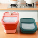 Axyaa Foldable Rice Bucket Grains Storage Container - Large Capacity, Insect-Proof