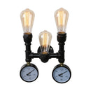 Axyaa Industrial Iron Water Pipe Wall Lamp for Bar Living Room