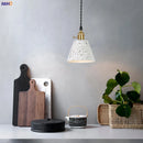 Axyaa Nordic White Cement Pendant Lights: Modern Hanging Lamp for Bar, Living Room, Kitchen