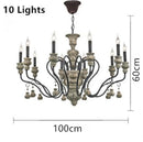 Axyaa Retro Resin LED Chandelier for Home Decor and Lighting