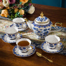 Axya Gold Bone Coffee Cups Set, Hand-painted Luxury Tea Cup