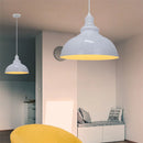 Axyaa Loft Pendant Light: Vintage Industrial Dome Shade Hanging Fixture