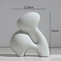 Axyaa Abstract Flower Vase | Modern Home Decor | Ceramic Hydroponic Craft