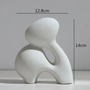 Axyaa Abstract Flower Vase | Modern Home Decor | Ceramic Hydroponic Craft