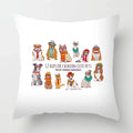 Axyaa Dog Print Cushion Cover 45X45CM Home Sofa Decor Pillow Case