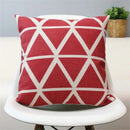 Axyaa Black & White Linen Sofa Cushions Cover - Nordic Bohemian Ethnic Grey Geometric Pillow Cover