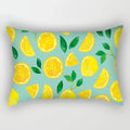 Axyaa Daisy Flower Rectangular Lumbar Cushion Cover for Bedside, Living Room, and Car