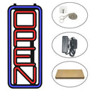 Axyaa Vertical LED Neon Open Sign - Ultra Bright for Store Promotions