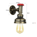 Axyaa Industrial Water Pipe Wall Sconce Steampunk Vintage Rustic Wall Lamp