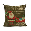 Axyaa Christmas Birthday Cushion Cover 45X45cm - Bedroom Sofa Decor Cojines