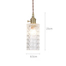 Axyaa Nordic Glass Pendant Lamp: Modern Vintage Hanging Light for Home and Business