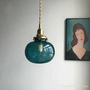Axyaa Retro Brass Glass Pendant Chandelier Lighting E27