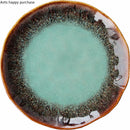 Axya 8" Ceramic European Dish Steak Pasta Salad Plate Glaze Plates