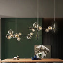 Axyaa Glass Bubble Chandelier Light for Dining Room and Store