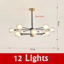 Nordic Glass Ball Chandelier Light by Axyaa - Modern Spotlight Pendant Lamp