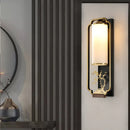 Axyaa Iron Glass Wall Lamp for Living Room Bedroom TV Background Sconce