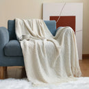 Axyaa Nordic Knitted Acrylic Throw Blanket for Cozy Home Decor & Warmth
