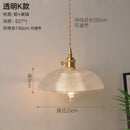 Axyaa Nordic Copper Pendant Light: Modern Glass Hanging Lamp for Kitchen, Dinning, Living Room