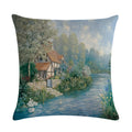 Axyaa Countryside Scenery Cushion Cover, for Stylish Sofa Decor