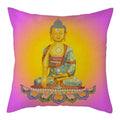 Buddha Pattern Throw Pillow Cover by Axyaa for Home, Car, Sofa Décor