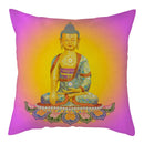 Buddha Pattern Throw Pillow Cover by Axyaa for Home, Car, Sofa Décor