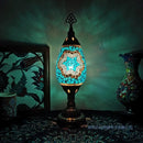 Axyaa Mosaic Glass Table Lamp: Vintage Art Deco Handcrafted Romantic Bed Light