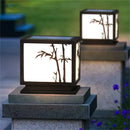 Axyaa Solar Post Lamp Wall Lights Remote Control IP65 Waterproof LED