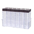 Axyaa Spice Storage Jars Set, Transparent Double-Sided Opening Containers