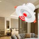 Axyaa Round LED Ceiling Light with PIR Motion Sensor for Corridor Aisle - 5W to 20W