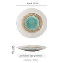 Axyaa Ceramic Breakfast Plate Set for Home Kitchen, Sushi, Steak, and Dinner Settings