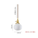 Axyaa Ceramic Brass Pendant Lights - Nordic Japanese Style Hanging Lamp