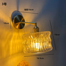 Axyaa Green Glass Copper Wall Sconce Modern Nordic Lighting