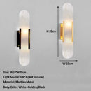 Marble Wall Lamp Living Room Bedroom Decor Golden Sconce Axyaa Aisle Staircase