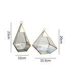 Axyaa Geometric Glass Vase Succulent Plants Terrarium Home Decoration